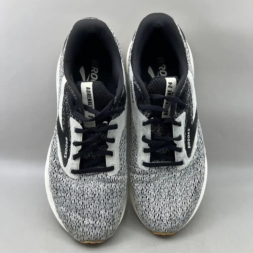 Brooks Adrenaline GTS 24 Running Shoes Men Size 10.5 Gray Mesh Comfort Sneakers